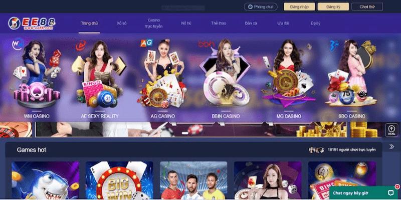 Về chúng tôi EE88: Thương hiệu nhà cái "quốc dân" 2026 2 Các sảnh cá cược đa dạng